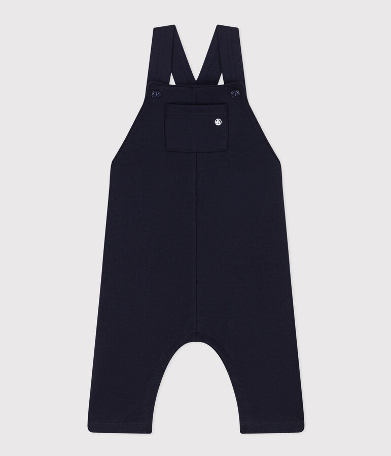 Babies' Thick Jersey Dungarees blue