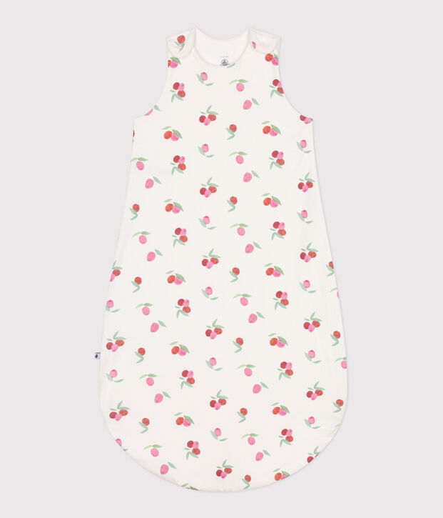 Babies' 1 TOG floral cotton sleeping bag white/multicolor
