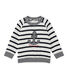 Baby boy's sailor-striped sweatshirt