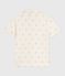 Children's short-sleeved printed cotton polo shirt MILK red/POMPEI
