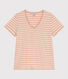 Women's Straight V-Neck Cotton T-Shirt