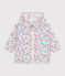 Babies' UV protection floral print polyester windbreaker MARSHMALLOW white/MULTICO white