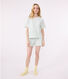 Women's short floral cotton pyjamas