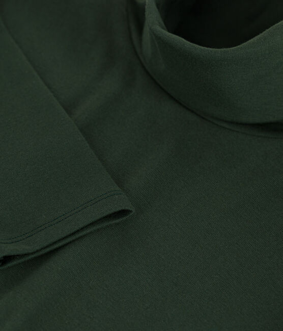 Women's ICONIC cotton polo neck T-shirt AVORIAZ green