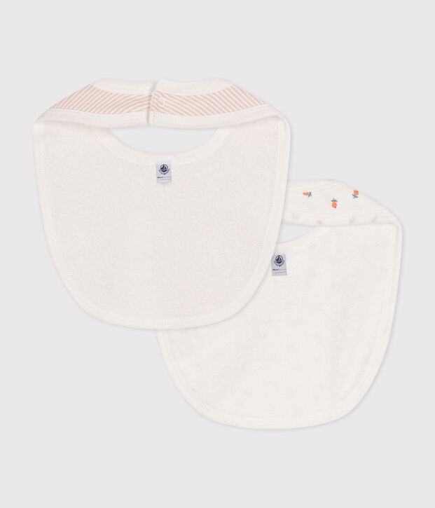 COTTON BABY BIBS - 2-PACK multicolor