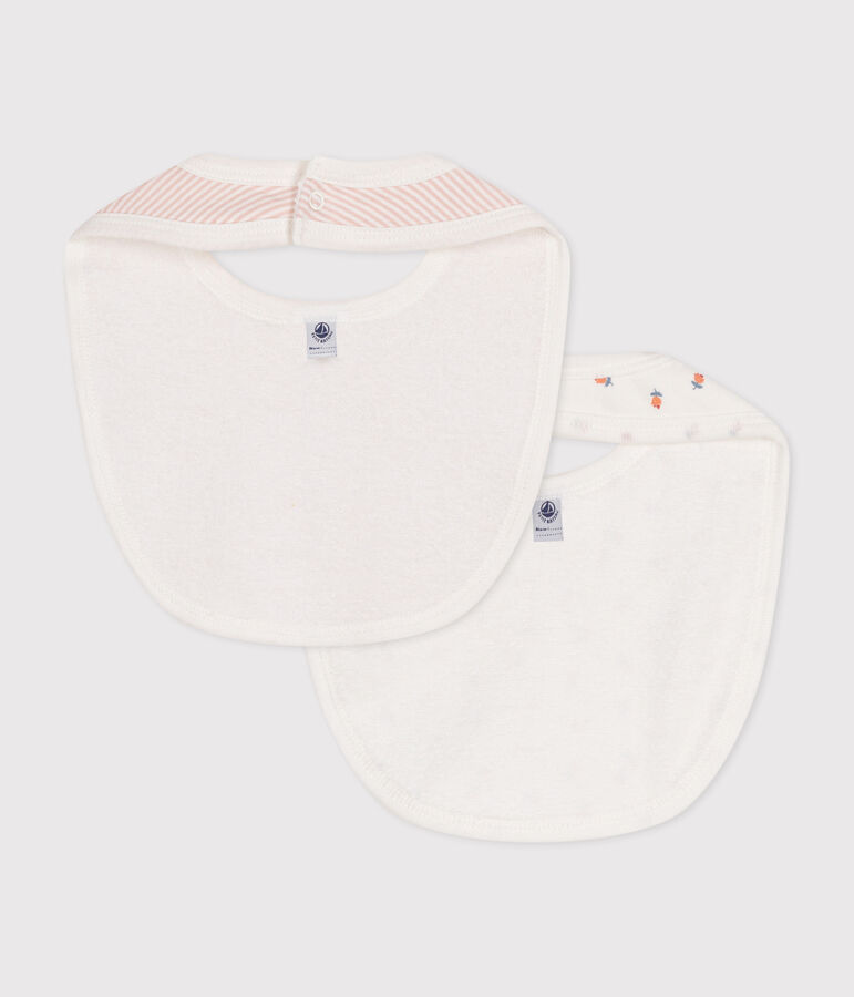 COTTON BABY BIBS - 2-PACK multicolor