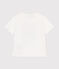 Little boys' short-sleeved fine jersey T-shirt MARSHMALLOW white