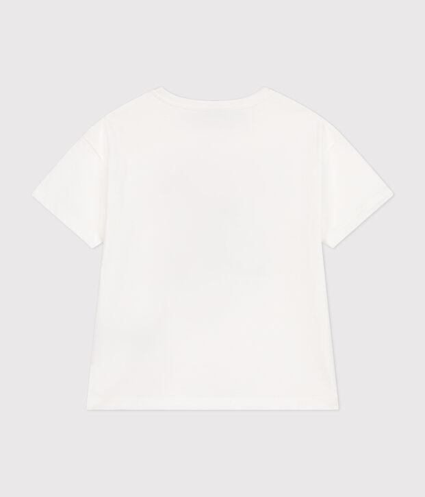 Little boys' short-sleeved fine jersey T-shirt white