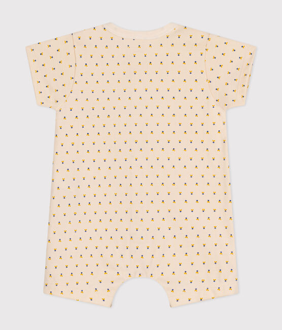 Babies' Lightweight Jersey Playsuit AVALANCHE white/MULTICO