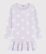 Girl's polka dot ribbed nightdress