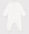 Babies' flower printed cotton pyjama suit white/multicolor