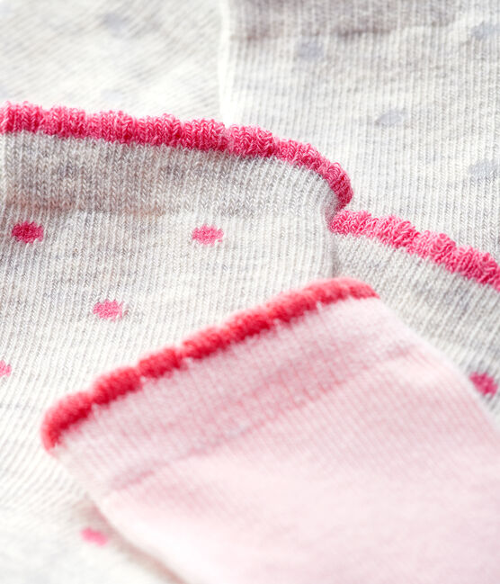 Set of 3 pairs of socks for baby girls variante 1