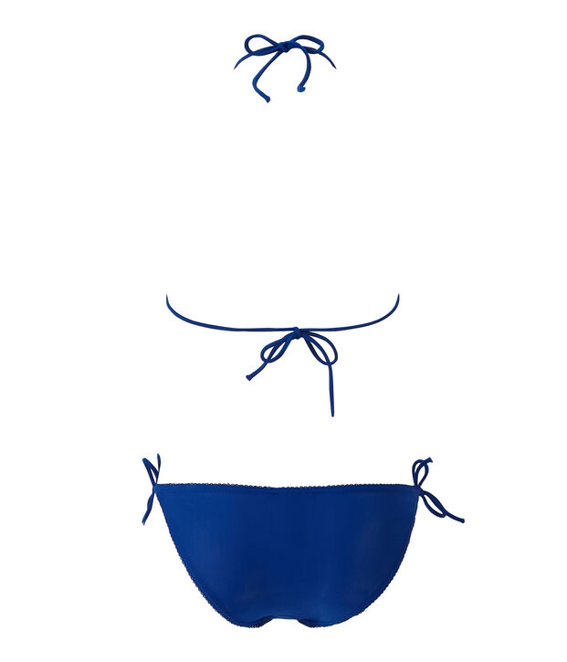 Women's plain bikini blue