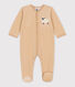 Babies' Sleep Themed Velour Sleepsuit