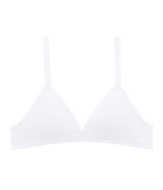 Girls' Padded Bra ECUME white