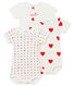 Baby girl's short sleeved body trio