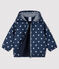 Unisex baby's blouse with print SMOKING blue/MARSHMALLOW white