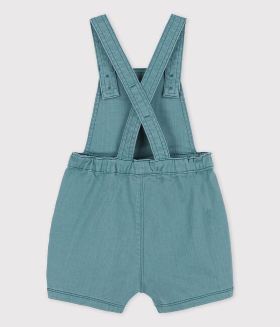 Babies' Coloured Denim Dungaree Shorts BRUT green