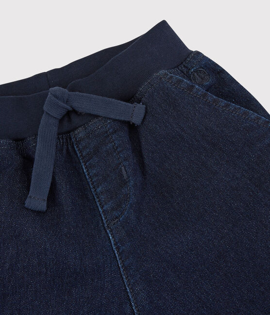 Boys' Denim Bermuda Shorts DENIM BLEU FONCE blue