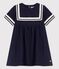 Babies' Organic Cotton Sailor Dress SMOKING blue