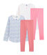 Girls' Ribbed Pyjamas - 2-Piece Set