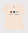 Girls' Lightweight Jersey T-Shirt AVALANCHE white/MEDIEVAL