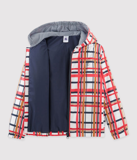Unisex Children's Windbreaker MARSHMALLOW+SIGNAL white/MULTICO red