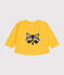 Babies' fleece sweatshirt DAISY yellow
