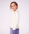 Children's cotton cardigan with flowers Ecru/multicolor