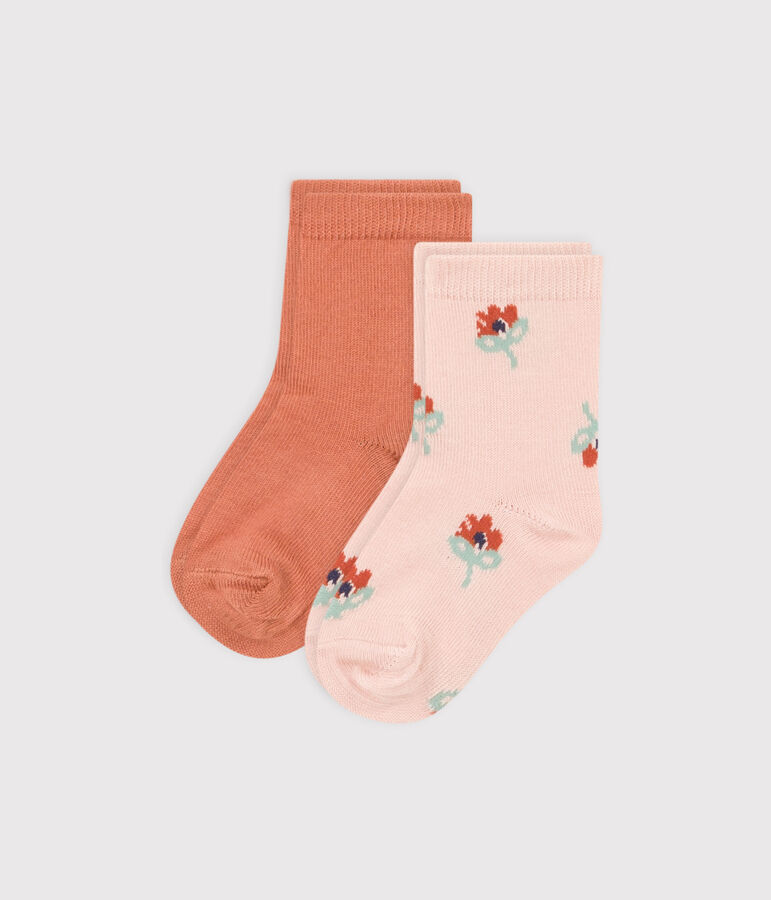 Babies' Floral Socks - 2-Pack multicolor