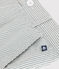 Children's stripy cotton Bermuda shorts MARSHMALLOW white/BRUT blue