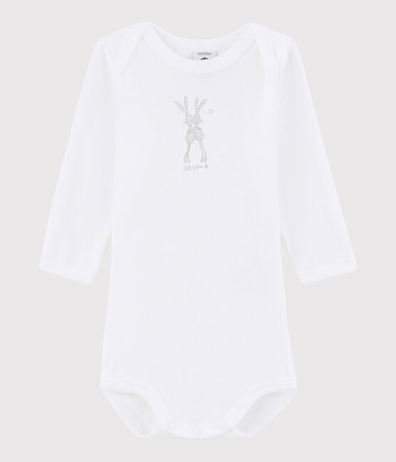 Unisex Babies' Long-Sleeved Bodysuit ECUME white