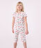 Children's floral print cotton capri pyjamas FLEUR pink/MULTICO white