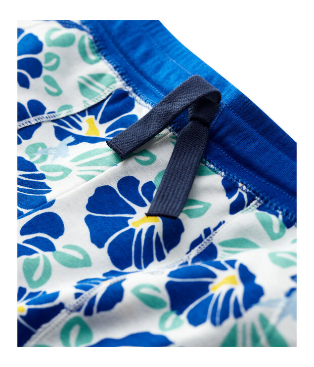 Boys' Cotton Bermuda Shorts white/multicolor