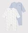 Pack of footless printed cotton pyjamas for babies multicolor