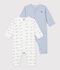 Pack of footless printed cotton pyjamas for babies multicolor