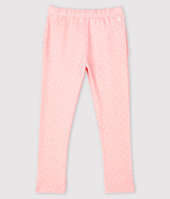 Baby girl's printed leggings MINOIS pink/MARSHMALLOW white