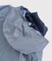 Women's 3 in 1 windbreaker made from recycled materials SMOKING blue/MARSHMALLOW white