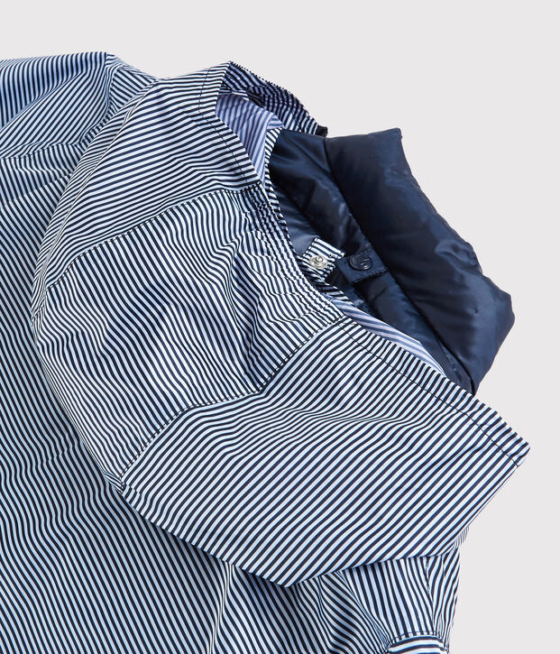 Women's 3 in 1 windbreaker made from recycled materials blue/white