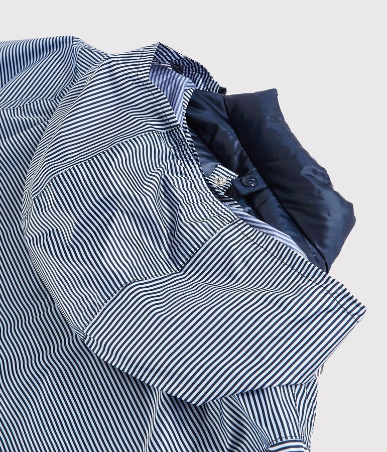 Women's 3 in 1 windbreaker made from recycled materials blue/white