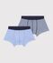 Lot de 2 boxers en coton multicolor