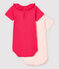 Baby Girls' Cotton Bodysuits with Collar - 2-Pack variante 1