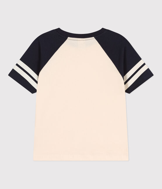 Boys' Printed Jersey T-shirt AVALANCHE white/SMOKING blue