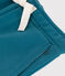 Children's jogging bottoms in plain cotton DRAGONFLY green