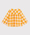 Babies' Flannel Blouse BOUDOR yellow/MINOIS