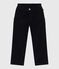 Girls' plain corduroy trousers SMOKING blue