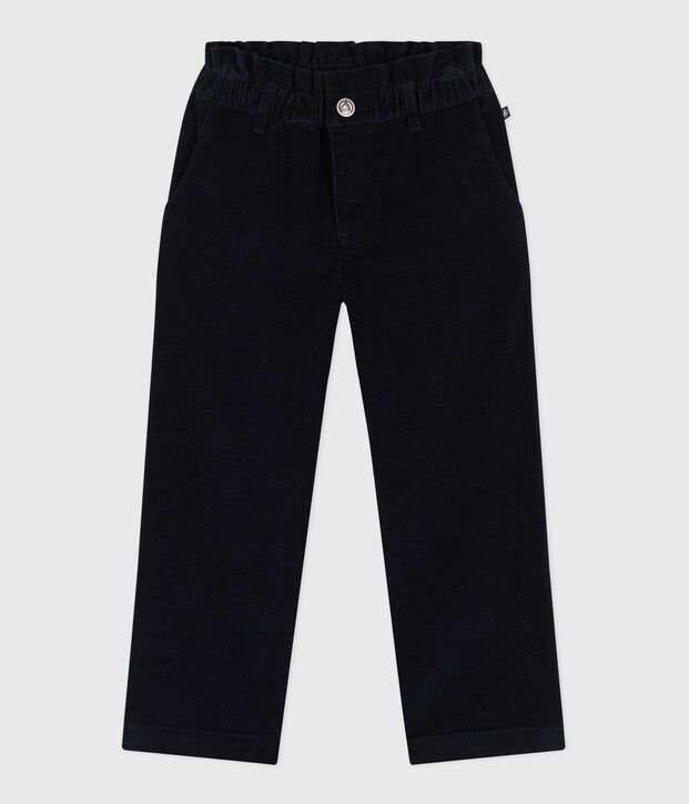 Children's plain corduroy trousers SMOKING