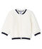 Unisex Babies' Cardigan in Sheepskin Sherpa MARSHMALLOW white