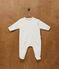 Babies' printed cotton pyjama suit MARSHMALLOW /SPRAY