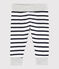 Baby boy's striped trousers MARSHMALLOW white/SMOKING blue